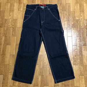 90s USA製 GUESS JEANS デニム ペインター ヘリンボーン 29サイズ 古着 ゲス 濃厚