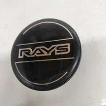 ◆全国送料無料◆ RAYS レイズ ホイールセンターキャップ 社外品 直径 約57mm 爪外⇔爪外 約52mm 1ケ ブラック_画像3