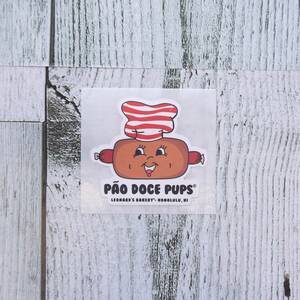 ★ハワイ直輸入★Leonard’s Bakery レナーズ ベーカリー ミニステッカー/MALASADAS/マラサダ＜PAO DOCE PUPS＞