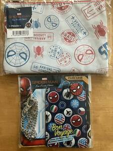 MARVELma- bell SPIDERMAN SPIDER-MAN Spider-Man Far From Home pouch pass case tag attaching unused goods 