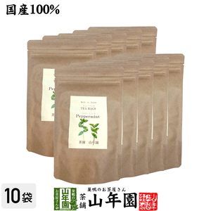 健康茶 国産100% ペパーミントティー ハーブティー 2g×15パック×10袋セット 送料無料