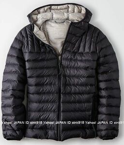 〓アメリカンイーグル/US XL/AE Packable Puffer ライトダウンジャケット/Black