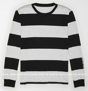 〓アメリカンイーグル/US XXL/AE Striped ロンTee/H.Gray