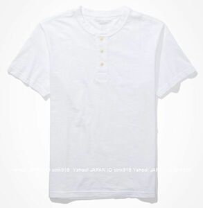 〓アメリカンイーグル/US XXXL/AE Super Soft ヘンリーTシャツ/White