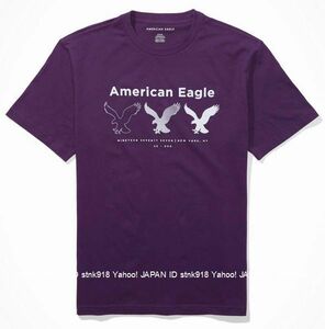 〓残りわずかです!!アメリカンイーグル/US M/AE Graphic Tシャツ/Purple