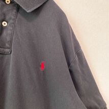 90s ポロバイラルフローレン　半袖ポロシャツ　ラガー　無地　カラーポニー　Sサイズ　ユニセックス　polo by Ralph Lauren ゴルフウェア_画像4