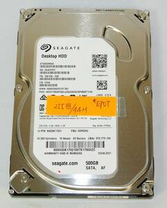 SEAGATE 3.5インチ SATA HDD 500GB ST500DM002 [500GB SATA600 7200] /中古美品 /クリックポスト発送 ※EP0T/激安処分1円から