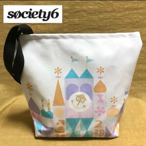 【一点限り】society6 トートバッグ / スモールワールド (WH)