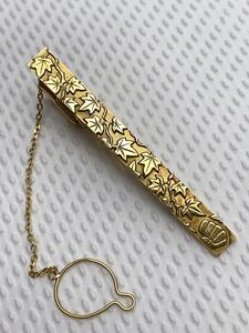 N559 rare K18 18 gold YG tiepin necktie pin 