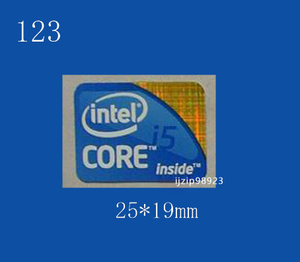 即決123【 intel Core i5 】エンブレムシール追加同梱発送OK■ 条件付き送料無料 未使用