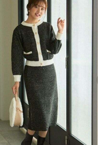 お値下げ!【PROPORTION BODY DRESSING】 クラシカルニットセットアップ