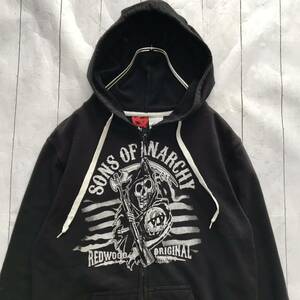 SONS OF ANARCHY サンズオブアナーキー スウェット ジップパーカー フーディー Sサイズ