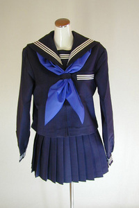 A1*[ new goods ]. high school uniform * winter sailor suit set ( front opening )( girl size )