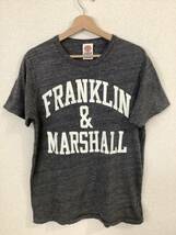 FRANKLIN MARSHALL フランクリンマーシャル　ロゴプリント　半袖Tシャツ グレー　セレクト　ブランド　古着　メンズ_画像1