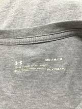 UNDER ARMOUR アンダーアーマー ロゴプリント　半袖Tシャツ　ゴルフウェア　トレーニングウェア　スポーツ　メンズ　グレー_画像3