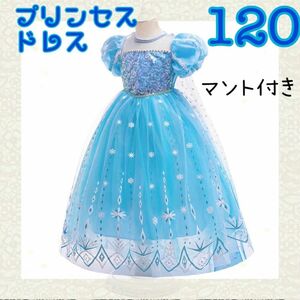 新品 アナ雪ドレス アナ雪 フォーマル プリンセスドレス ディズニー 120 子供ドレス ロングドレス カラードレス ジュニア