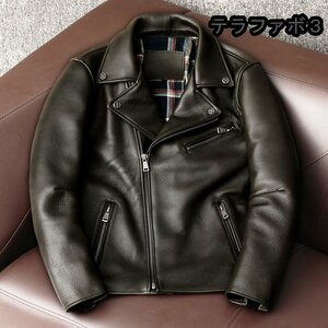 ライダース レザージャケット シープスキン 本革 バイクレザー メンズファッション 革ジャン S～4XL