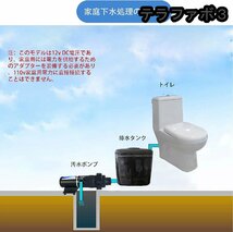 汚水ポンプ 電動下水ポンプ ゴミ砕く 不純物ポンプ 自吸式 ポンプ 大流量 ディスポーザー内蔵 ダブルブレード DC12V 24V 32L/min (12V)_画像3