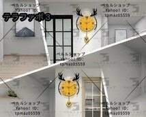 馴鹿 ヨーロッパ風 壁掛け時計 デザイン インテリア 壁飾り おしゃれ_画像4