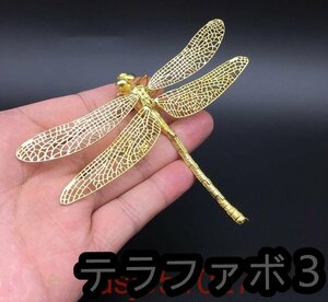 トンボ 置物 ホームリビングルーム 装飾 銅動物 オフィス デスクトップ 工芸品 装飾