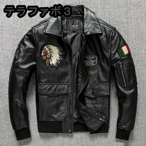 アメリカンスタイル牛革レザージャケットメンズショートフライトスーツユーストレンドレザージャケットS-6XL