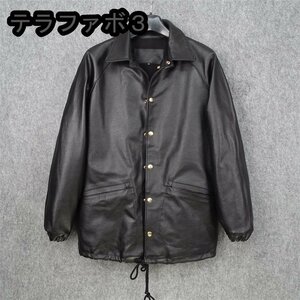 レザージャケット 上品　カジュアル　本革 牛革　高級　ライダースジャケット 　革ジャン Ｓ～4XL　黒