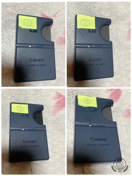 【送料無料】Canon デジカメ　充電器(CB-2LS)＆バッテリーセット(NB-1LH) ④個セット