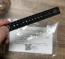 展示品】実物 Forward Controls Design / RAILSCALES MCF M-LOK G10 Rail Cover 二枚セット　レイルカバー MWS 東京マルイ　トレポン_画像5