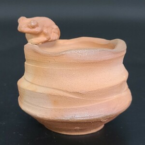 Bizen Ware Mini Flower Pot лягушка неиспользована (AE23)