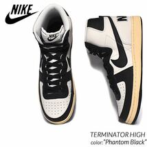 28.5cm 新品未使用タグ付 NIKE TERMINATOR HIGH PHANTOM BLACK ナイキ ターミネーター ハイ ファントム ブラックFD0394-030 レア 希少 最安_画像2