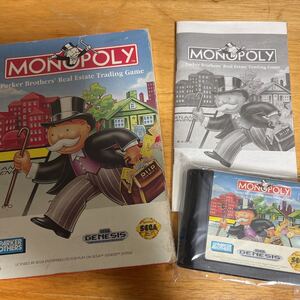 MD★GENESIS 日本未発売『MONOPOLY』箱説付き★端子清掃メンテナンス済み