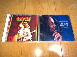 【国内盤CD】Bob Marley & The Wailers アルバム2枚セット / ボブ・マーリー & ザ・ウェイラーズ / Live! / Natural Mystic