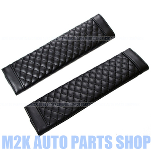  seat belt cover pad 2 piece Hella Flash Stan s cushion rug jdm usdm VIP black baby mama present festival girl Mira L-BELT