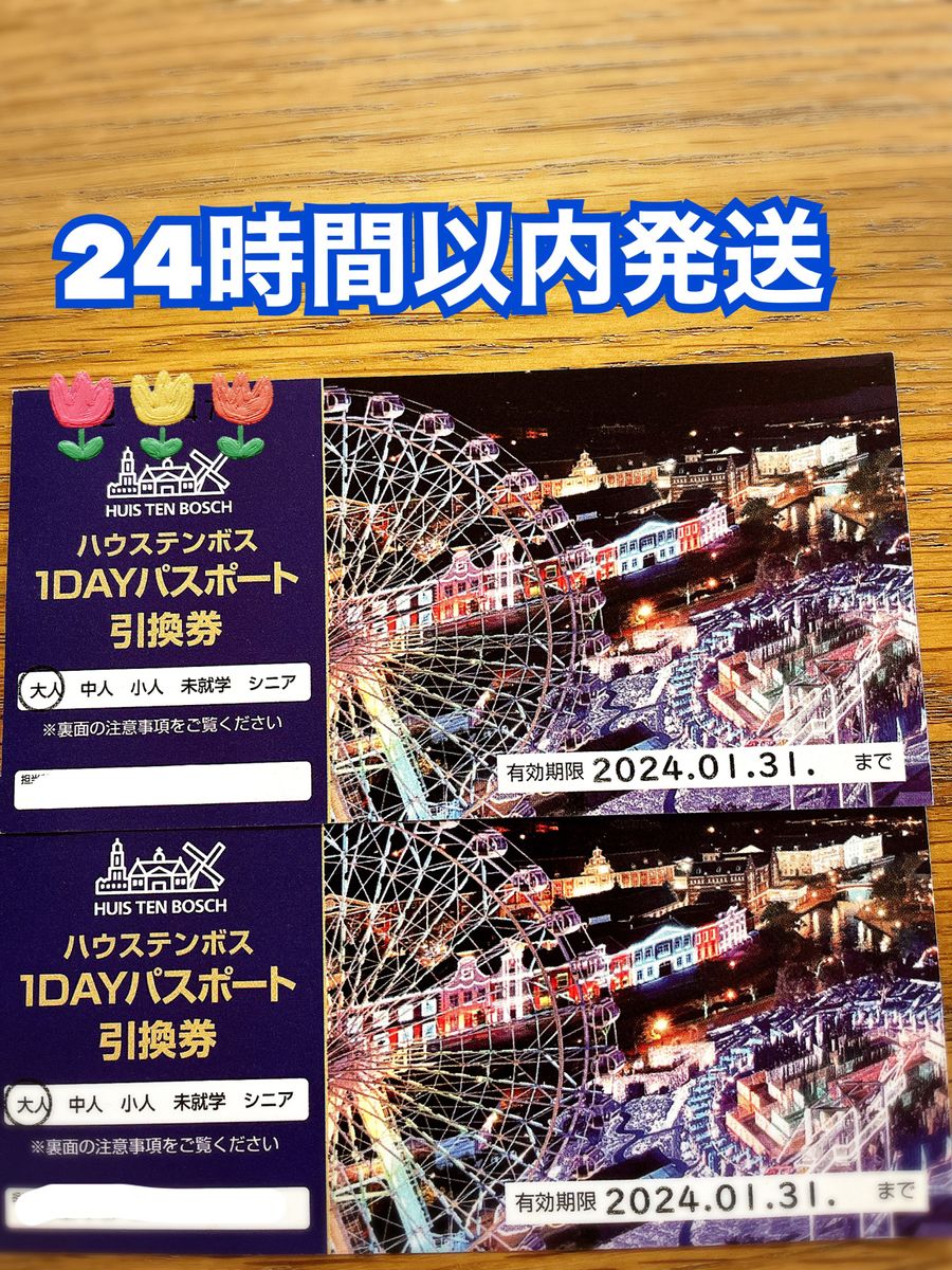 ハウステンボス 1DAYパスポート大人 2枚 引換券|PayPayフリマ