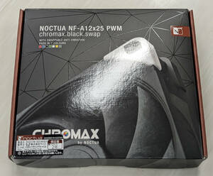【送料無料】 Noctua NF-A12x25 PWM chromax.black.swap, プレミアム 静音 PCケースファン　�A