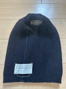 timeworn clothing BUTCHER PRODUCTS USNウールニットキャップ　ダークネイビー