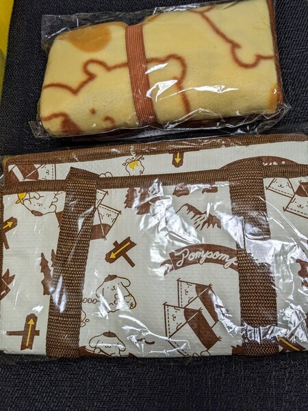 【即決】非売品※ポムポムプリン(ブランケット)(クーラーバッグ) サンリオ 未使用/未開封セット 送料無料