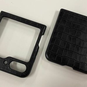 NINKI適応Galaxy Z Flip 5 ケース 革レザー ワニ柄デザイン 折り畳み式 指紋つけにくい 軽薄型 保護カバー 