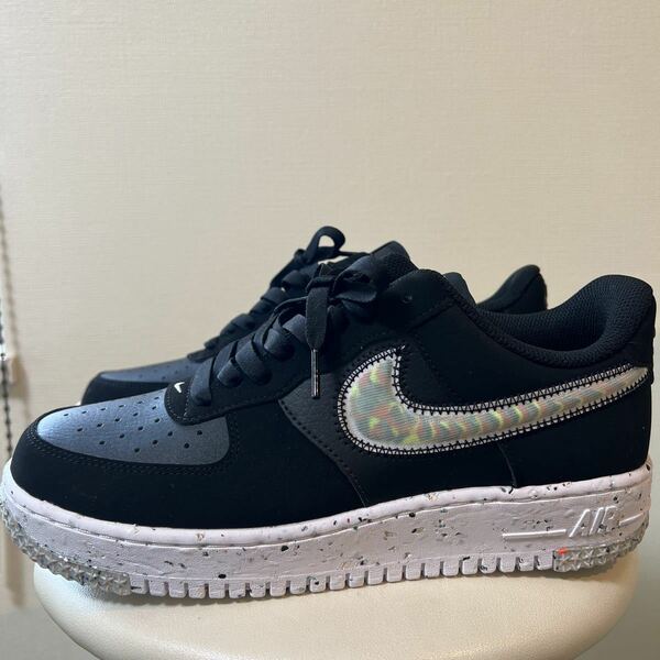 NIKE AIRFORCE1 ナイキエアフォースワン ロー　クレーター　26.5 黒　ブラックマラカイト