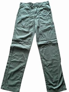 **vintage military Baker utility pants w32(w78l81) olive green **