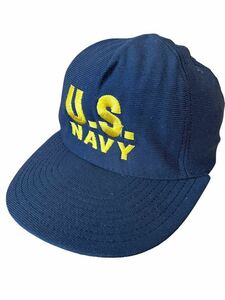 ●●vintage us製 EAGLE CREST イーグルスクレスト ミリタリー U.S.NAVY CAP キャップ 帽子●●