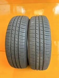 No.23佐賀発! GOODYEAR 175/65R14 82S 2019 7mm 8mm 2本　グッドイヤー倉庫保管 直接引取大歓迎！中古タイヤ 九州　バリ山