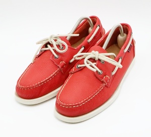 セバゴ SEBAGO 25cm DOCKSLIDE ドックサイド デッキシューズ ホワイト レッド レザー RED NAOPRENE レッドネオプレーン 靴 シューズ 中古