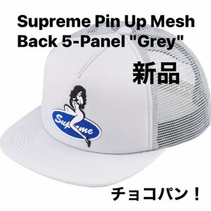 Supreme Pin Up Mesh Back 5-Panel "Grey" 新品