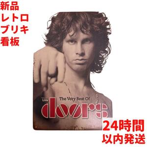 レトロ ブリキ看板 The doors 20×30cm