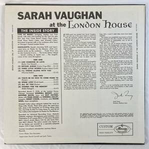 サラ・ヴォーン (Sarah Vaughan) / After Hours At The London House 米盤LP Mercury MG-20383の画像2