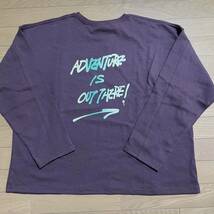 NATAL DESIGN AIOT ! ver. HEMP LONG SLEEVE TEE WIDE CACAO M MEDIUM ADVENTURE IS OUT THERE ! ネイタルデザイン ロンT 茶色 新品 未使用_画像2