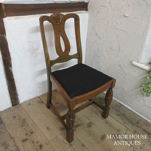 イギリス アンティーク 家具 ダイニングチェア 椅子 イス バルボスレッグ 店舗什器 木製 オーク 英国 DININGCHAIR 4326e