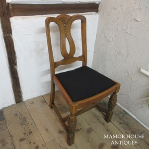 イギリス アンティーク 家具 ダイニングチェア 椅子 イス バルボスレッグ 店舗什器 木製 オーク 英国 DININGCHAIR 4327e