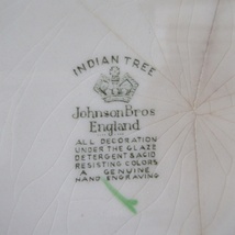 イギリス製 Johnson Bros ジョンソンブラザーズ インディアンツリー ディナープレート ディスプレイ用 ヴィンテージ 英国 plate 1148sc_画像5